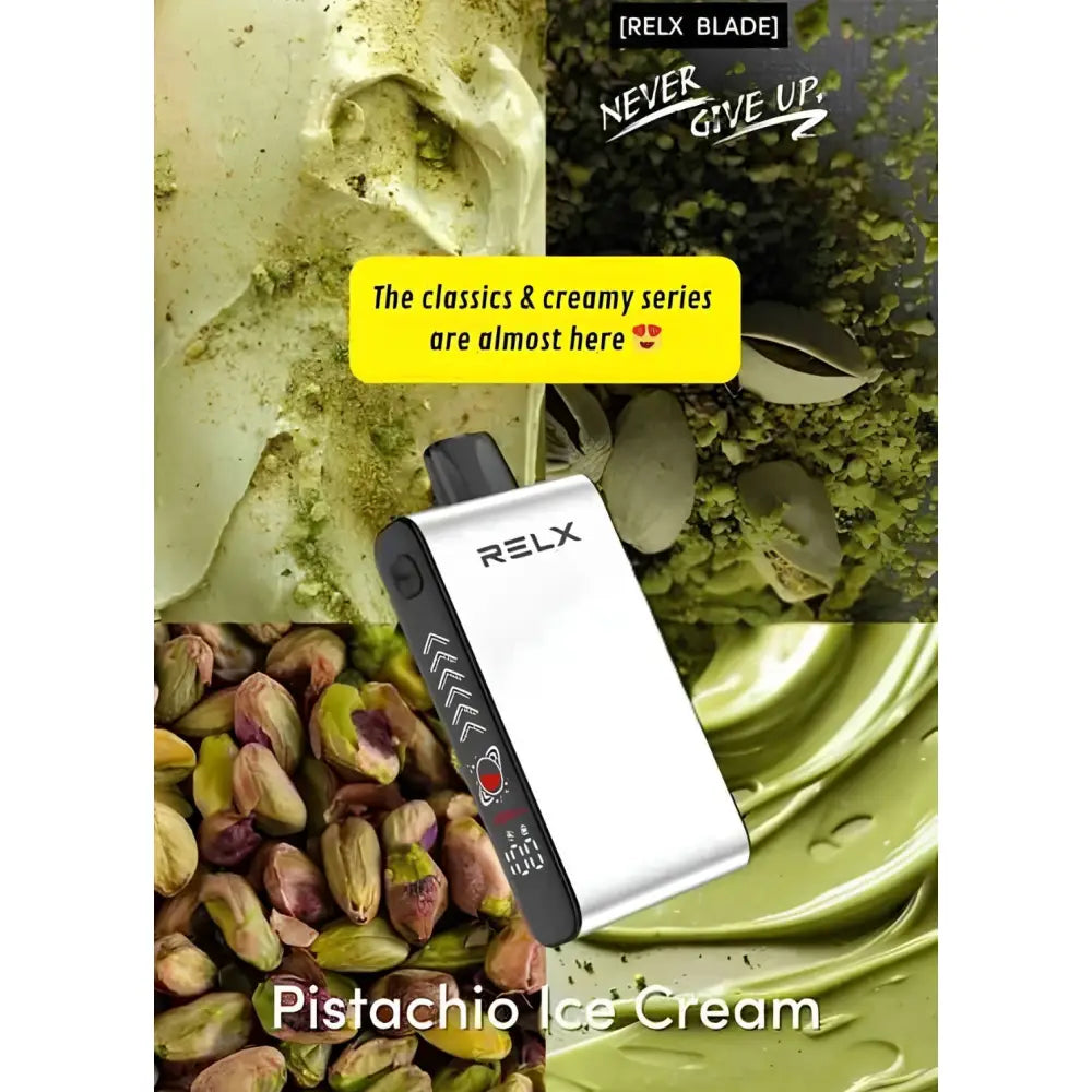 Relx Blade 50000 Puffs Disposable Vape - Pistachio Ice Cream - Disposable Vape - Vapes Uae
