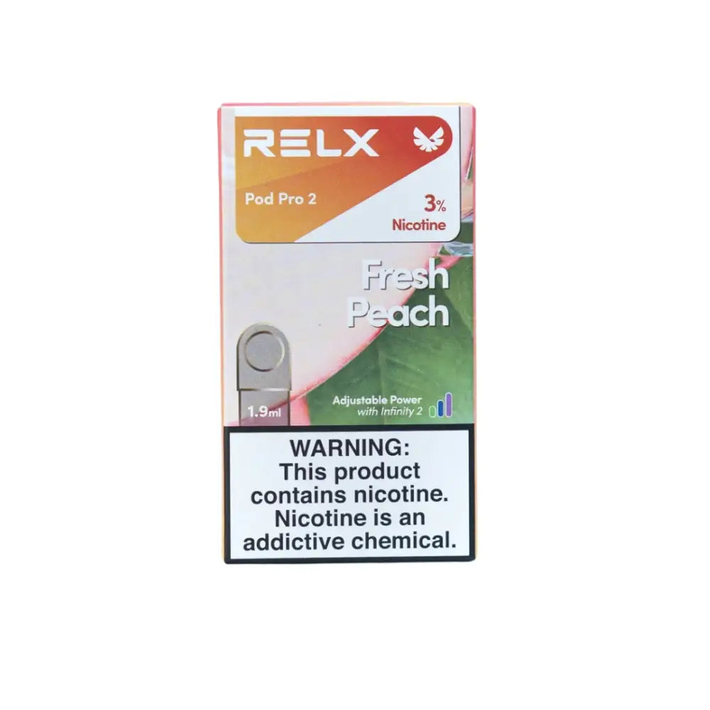Relx Pod Pro 2 Prefilled Replacement Pod - Fresh Peach 3% - Vape Devices - Vapes Uae