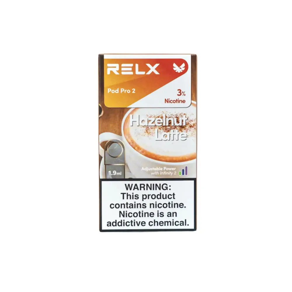 Relx Pod Pro 2 Prefilled Replacement Pod - Hazelnut Latte 3% - Vape Devices - Vapes Uae