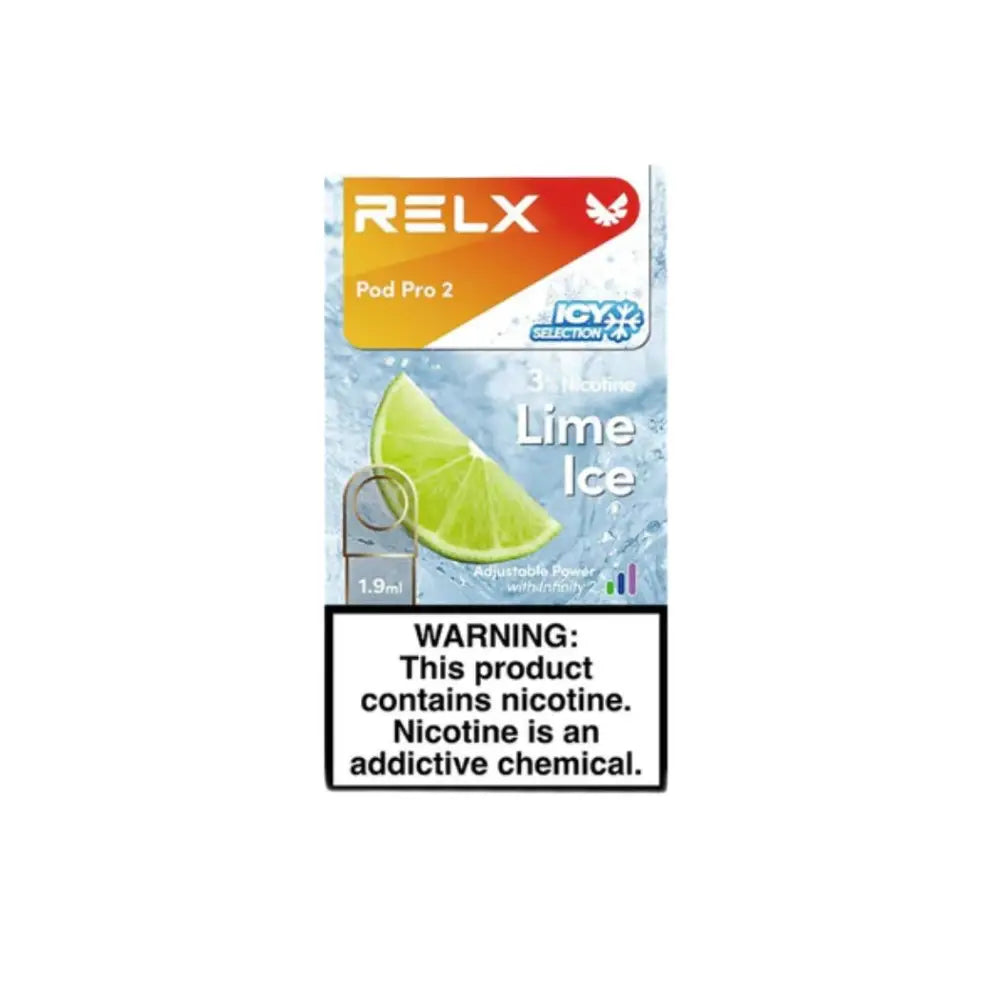 Relx Pod Pro 2 Prefilled Replacement Pod - Lime Ice 3% - Vape Devices - Vapes Uae