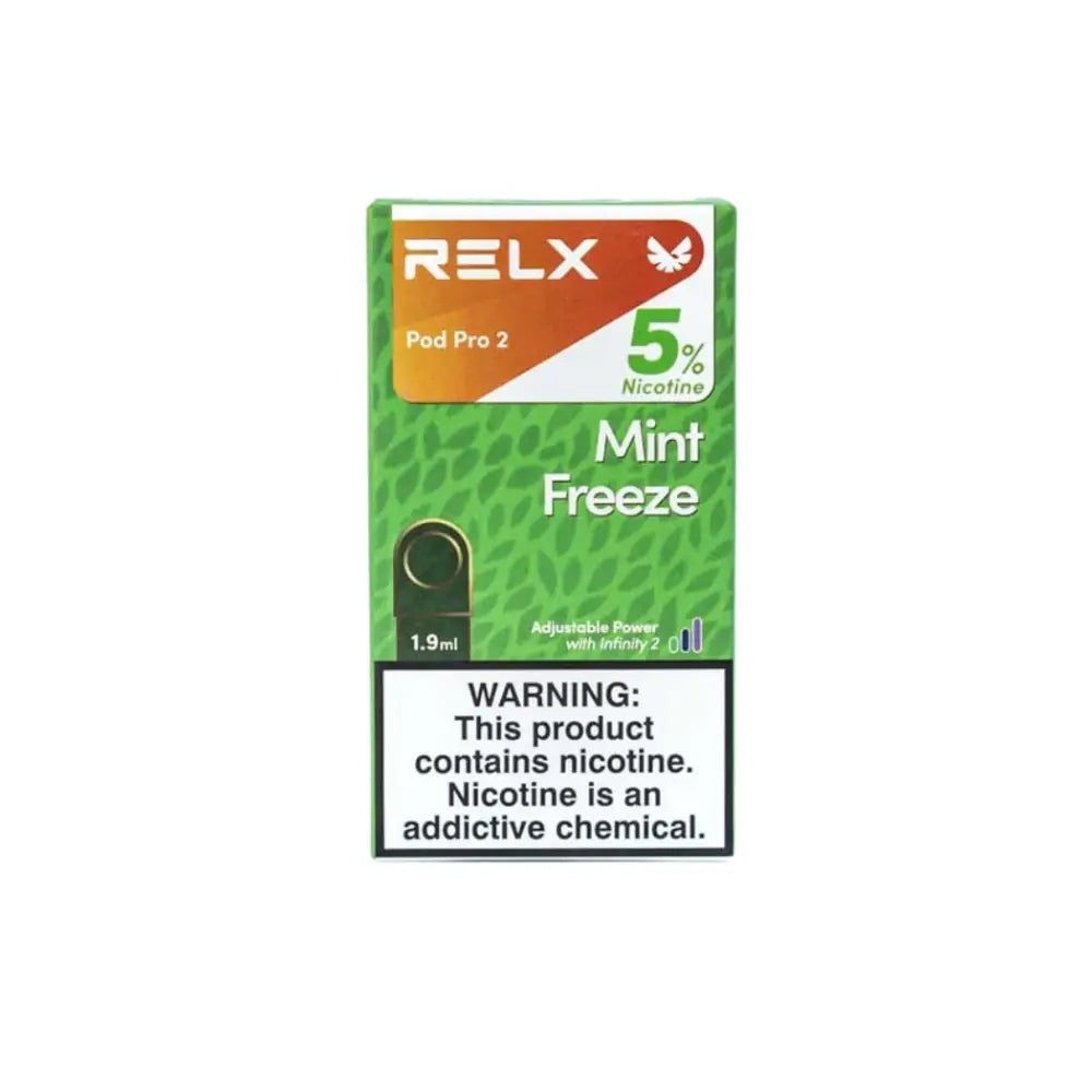 Relx Pod Pro 2 Prefilled Replacement Pod - Mint Freeze 5% - Vape Devices - Vapes Uae