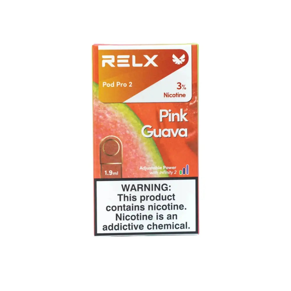 Relx Pod Pro 2 Prefilled Replacement Pod - Pink Guava 3% - Vape Devices - Vapes Uae