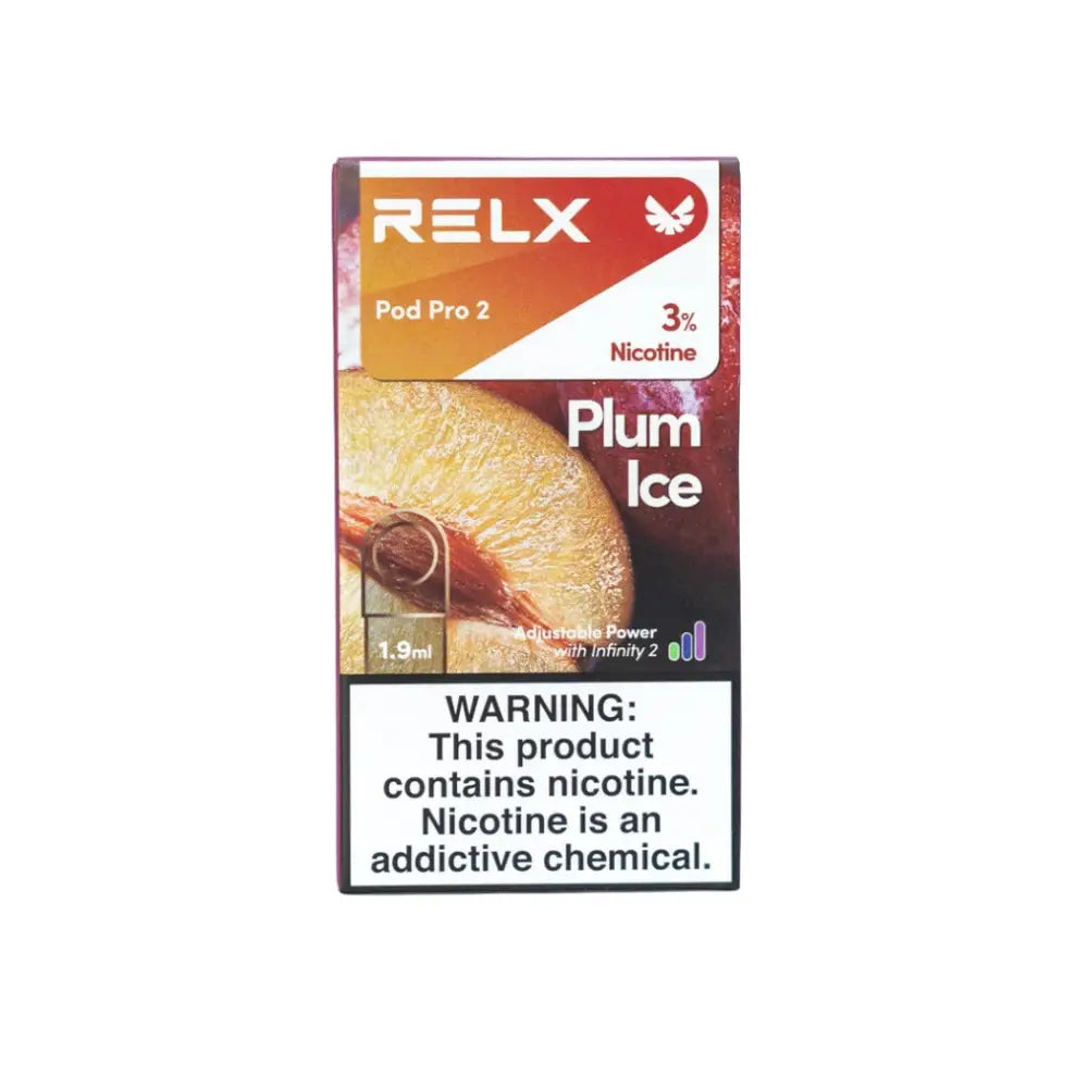 Relx Pod Pro 2 Prefilled Replacement Pod - Plum Ice 3% - Vape Devices - Vapes Uae