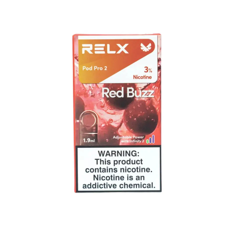 Relx Pod Pro 2 Prefilled Replacement Pod - Red Buzz 3% - Vape Devices - Vapes Uae