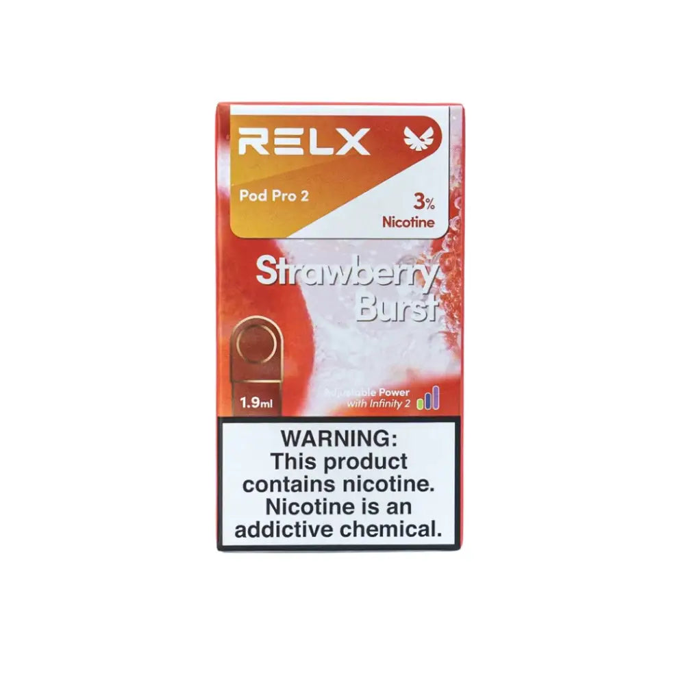 Relx Pod Pro 2 Prefilled Replacement Pod - Strawberry Burst 3% - Vape Devices - Vapes Uae