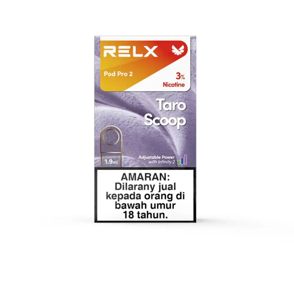 Relx Pod Pro 2 Prefilled Replacement Pod - Taro Scoop 3% - Vape Devices - Vapes Uae