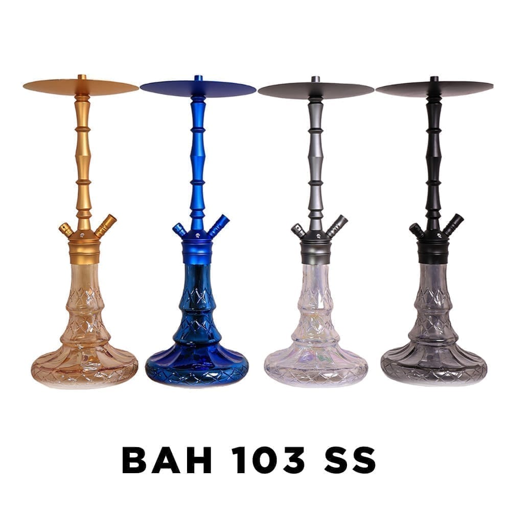 Richman shisha large bah 103 ss - gold - hookah - vapes uae