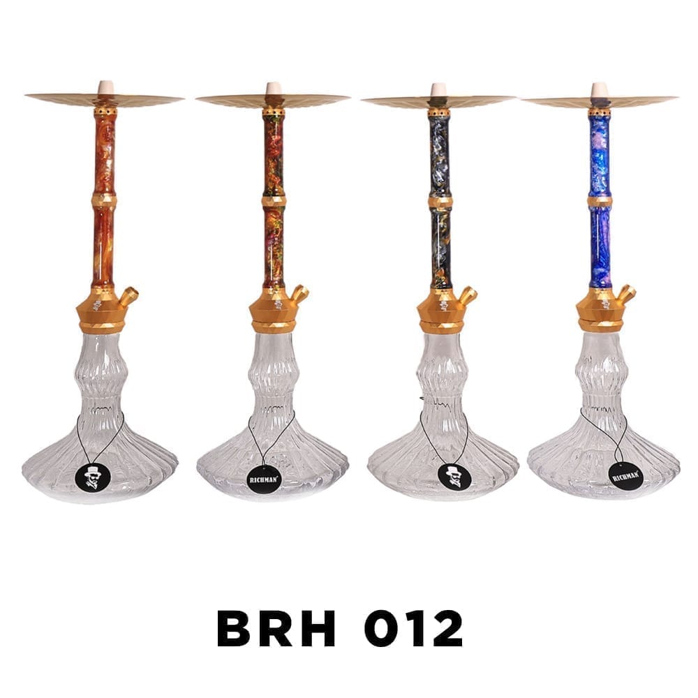 Richman shisha large brh 012 - orange red - hookah - vapes uae