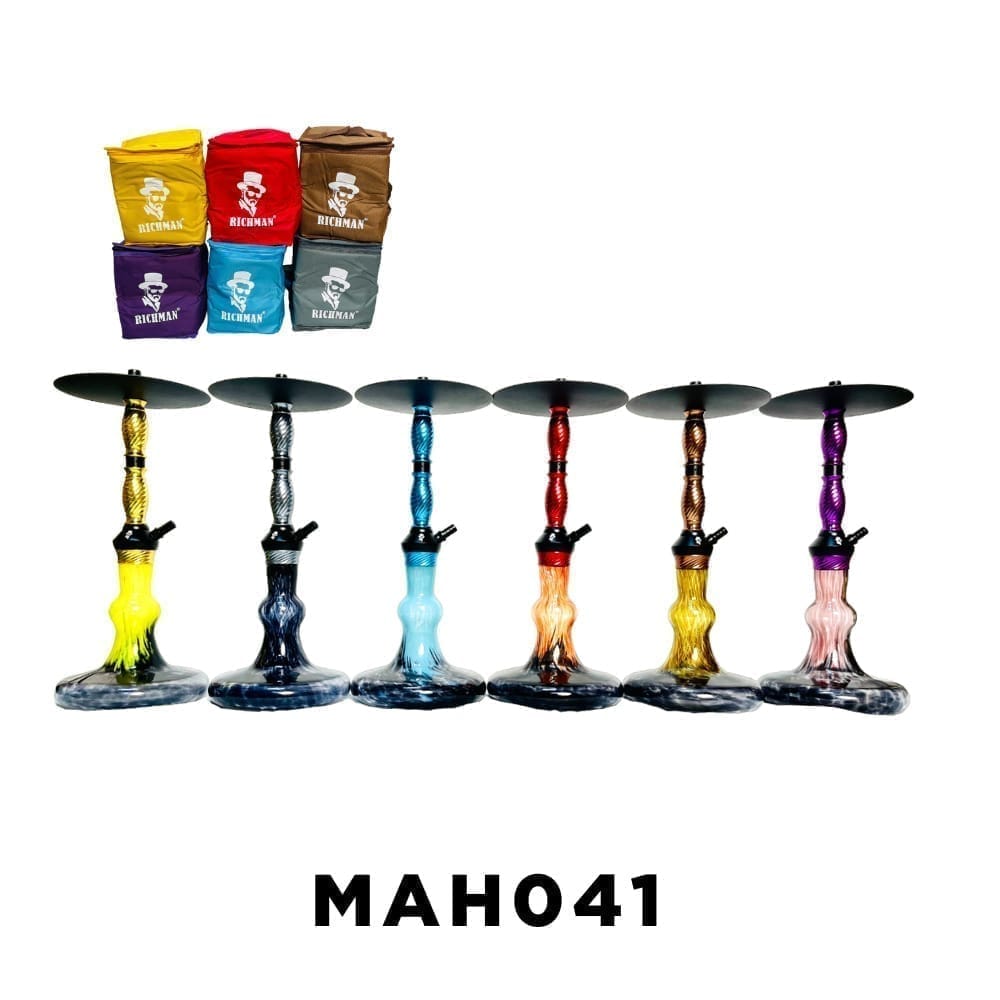 Richman shisha medium mah041 - yellow - hookah - vapes uae