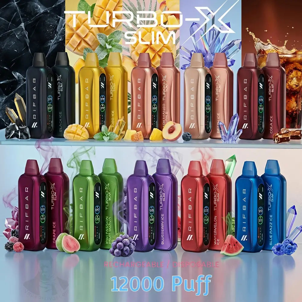 Rifbar Turbo x Slim 12000 Puffs Disposable Vape - Disposable Vape - Vapes Uae