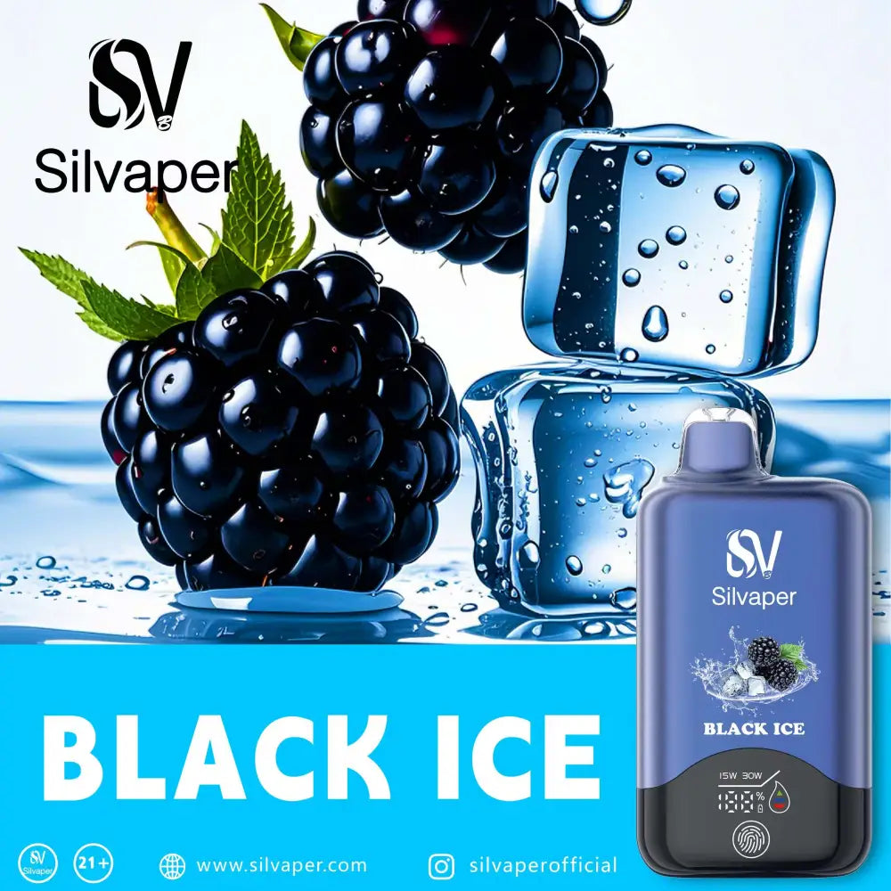 Silvaper 15000 Puffs Disposable Vape - Black Ice - Disposable Vape - Vapes Uae