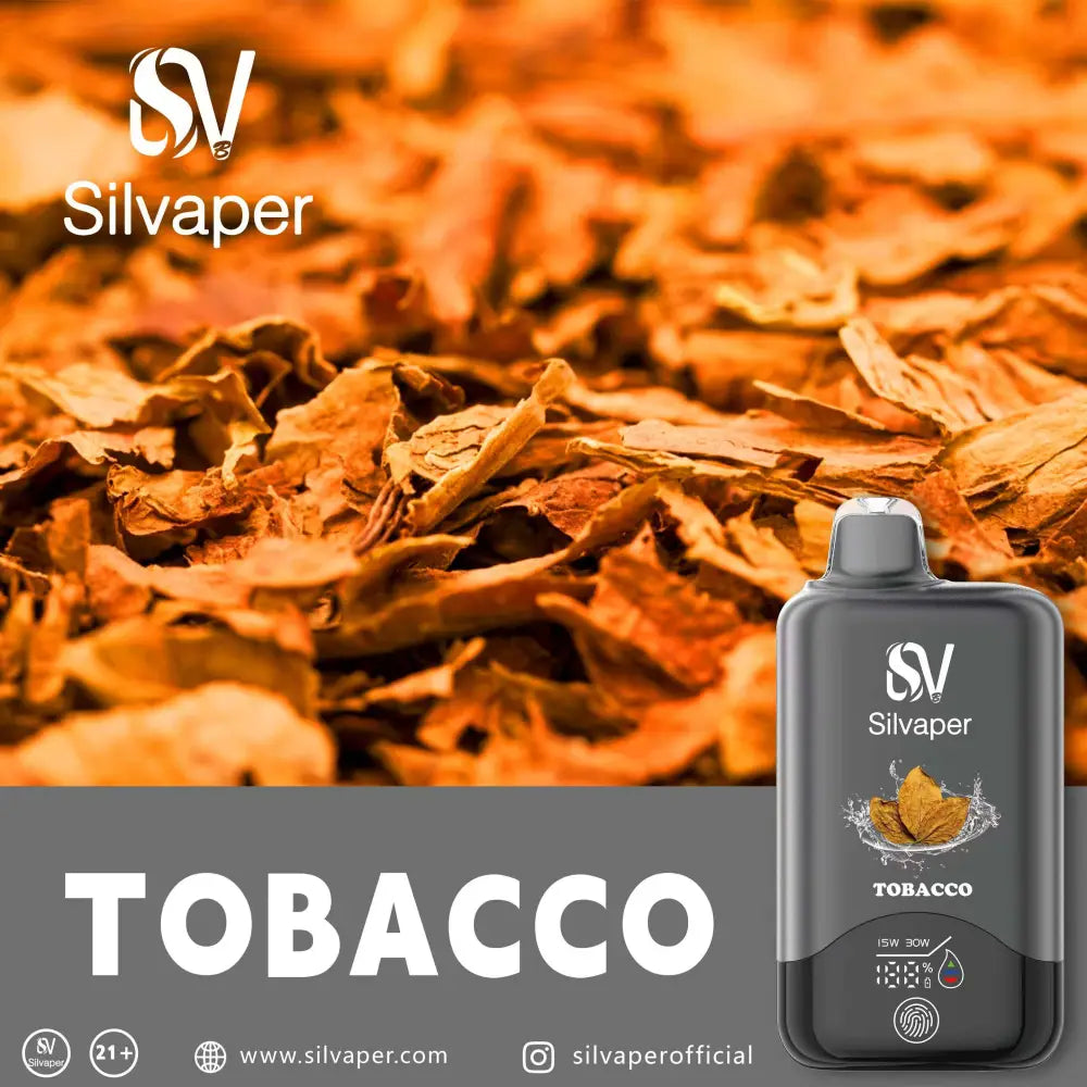 Silvaper 15000 Puffs Disposable Vape - Tobacco - Disposable Vape - Vapes Uae