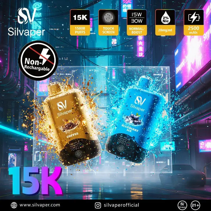 Silvaper 15000 Puffs Disposable Vape - Disposable Vape - Vapes Uae
