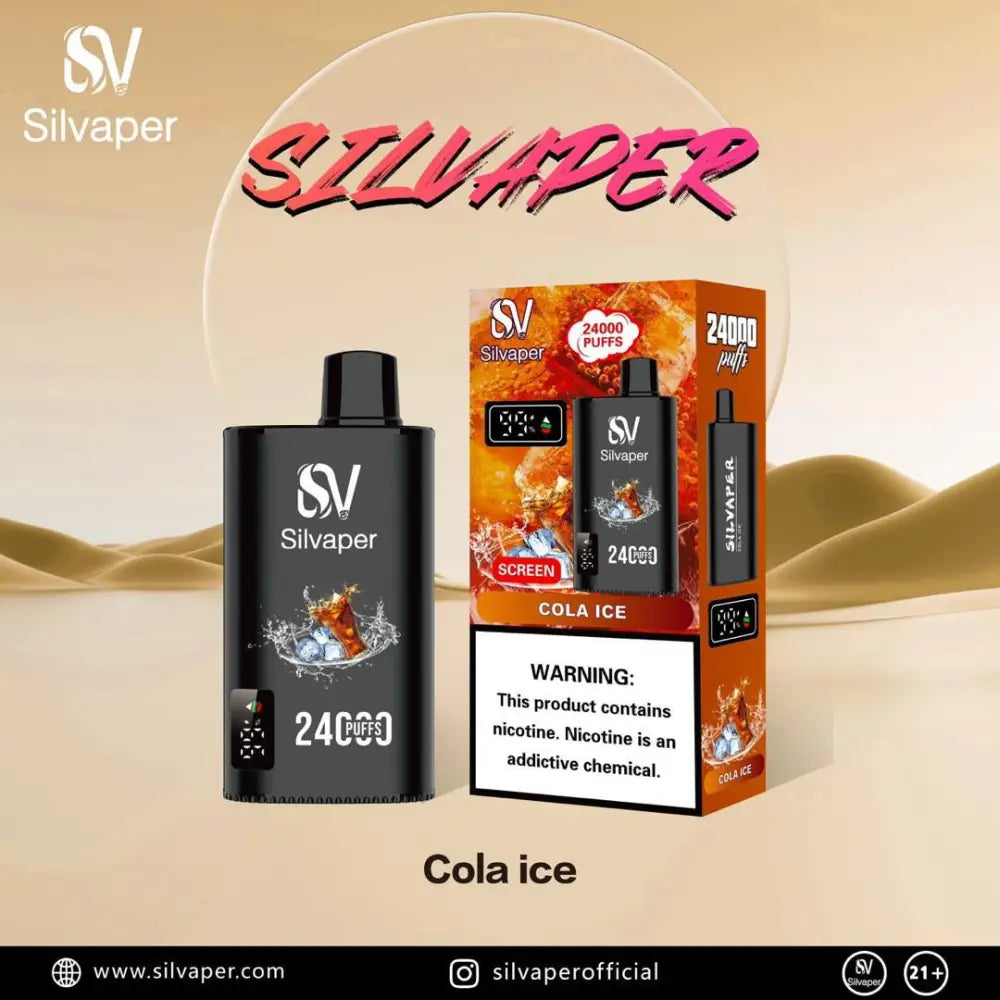 Silvaper 24000 Puffs Disposable Vape - Cola Ice - Disposable Vape - Vapes Uae