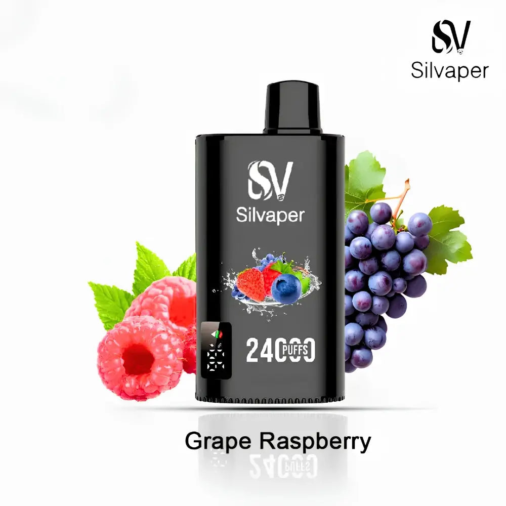 Silvaper 24000 Puffs Disposable Vape - Grape Raspberry - Disposable Vape - Vapes Uae