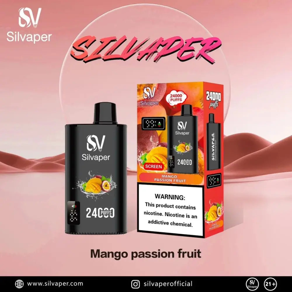 Silvaper 24000 Puffs Disposable Vape - Mango Passion Fruit - Disposable Vape - Vapes Uae