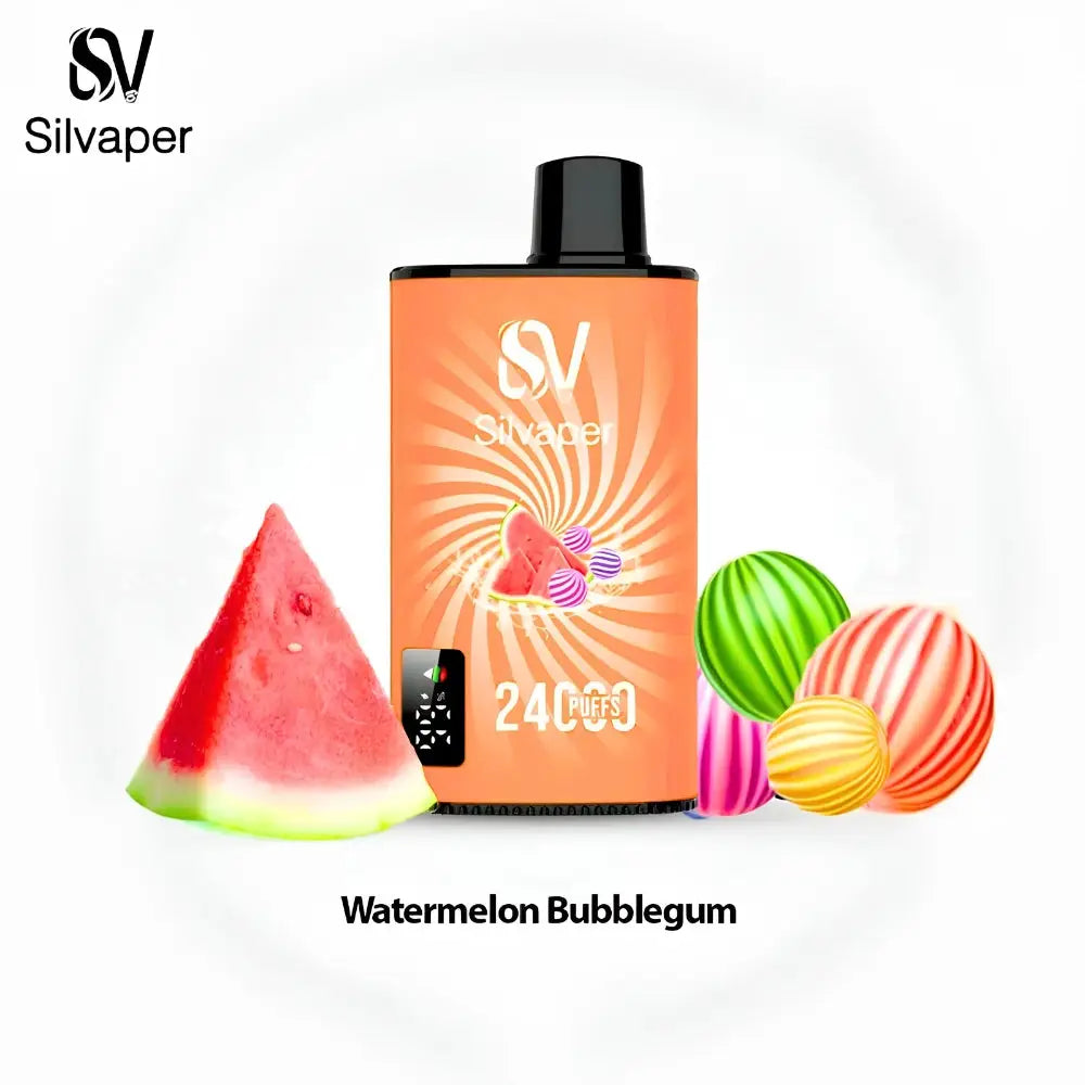 Silvaper 24000 Puffs Disposable Vape - Watermelon Bubblegum - Disposable Vape - Vapes Uae