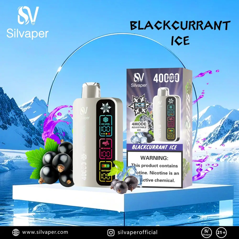 Silvaper 40000 Puffs Disposable Vape - Black Currant Ice - Disposable Vape - Vapes Uae