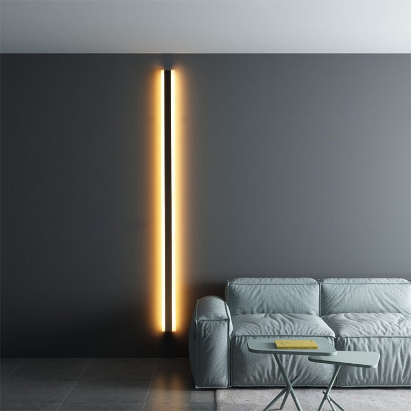 Sleek and modern long led wall lamp - bedside lamps