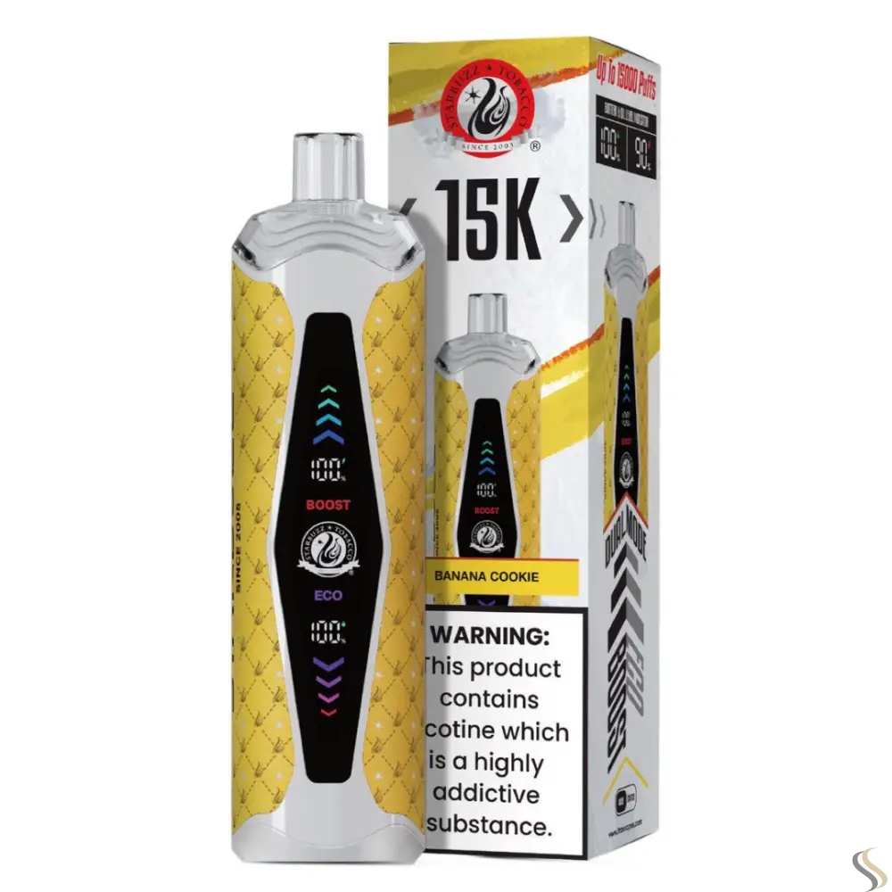 Starbuzz 15000 Puffs Super Max Disposable Vape - Banana Cookie - Disposable Vape - Vapes Uae