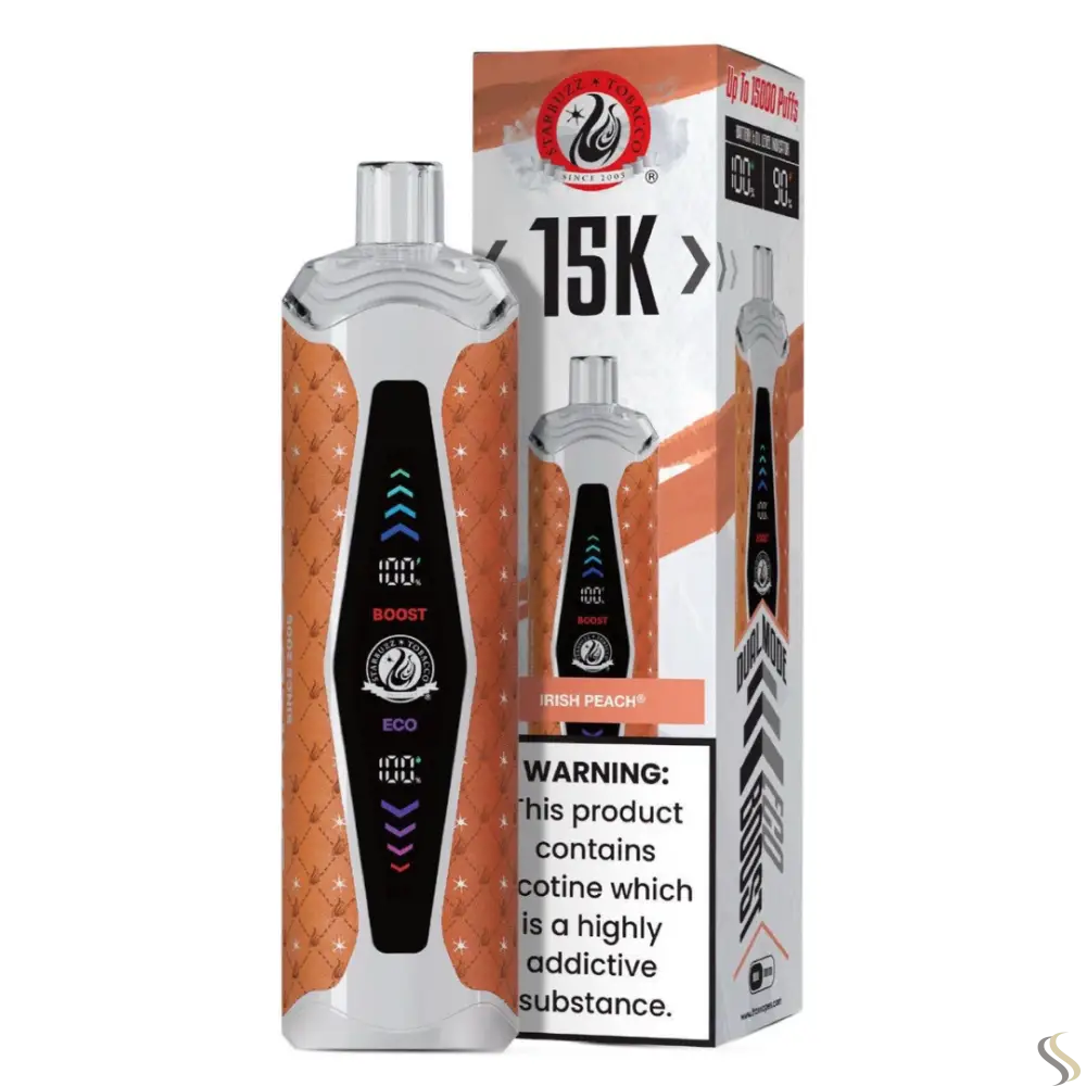 Starbuzz 15000 Puffs Super Max Disposable Vape - Irish Peach - Disposable Vape - Vapes Uae