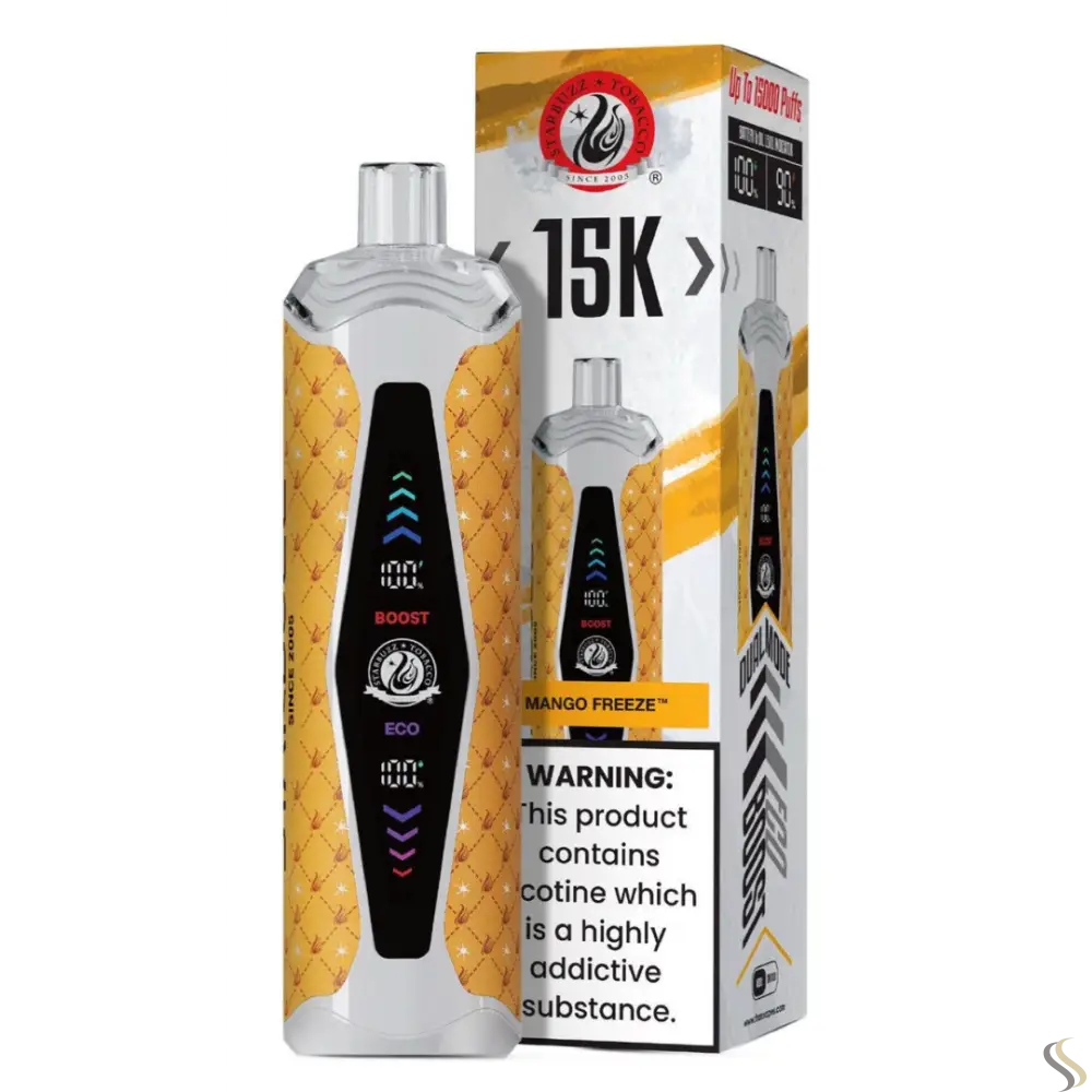 Starbuzz 15000 Puffs Super Max Disposable Vape - Mango Freeze - Disposable Vape - Vapes Uae