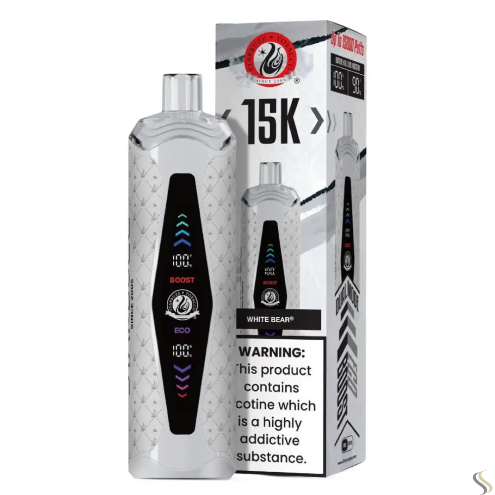 Starbuzz 15000 Puffs Super Max Disposable Vape - White Bear - Disposable Vape - Vapes Uae