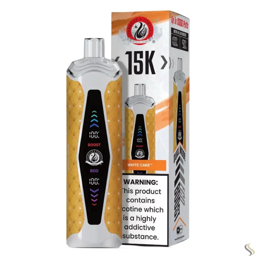 Starbuzz 15000 Puffs Super Max Disposable Vape - White Cake - Disposable Vape - Vapes Uae