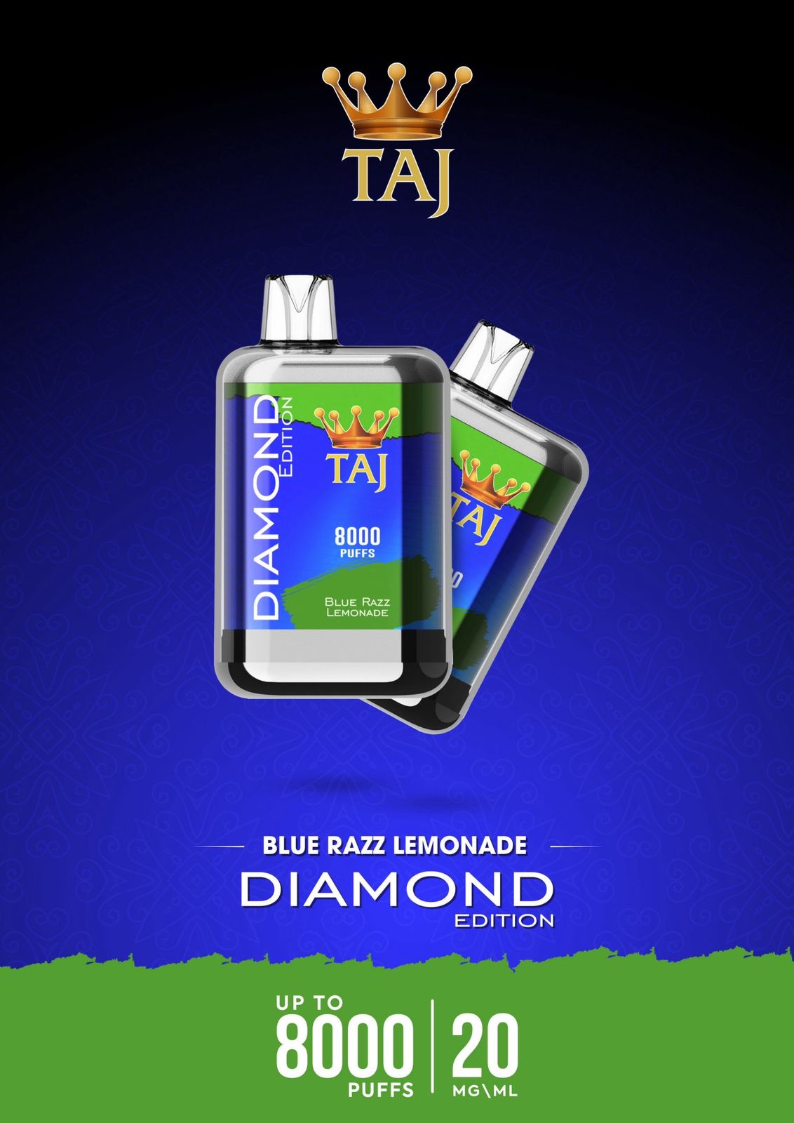 Taj 8000 puffs diamond edition - disposable vape - vapes uae