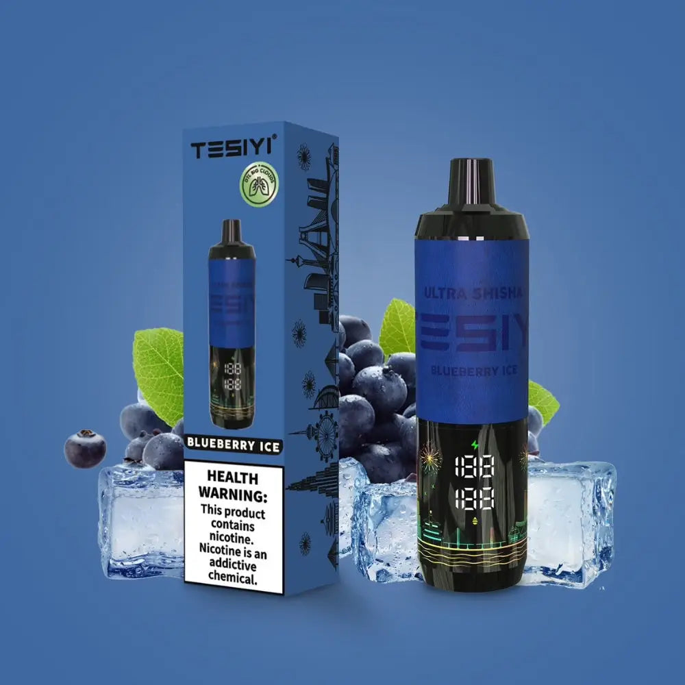 Tesiyi Ultra Shisha 35000 Puffs Disposable Vape - Blueberry Ice - Disposable Vape - Vapes Uae
