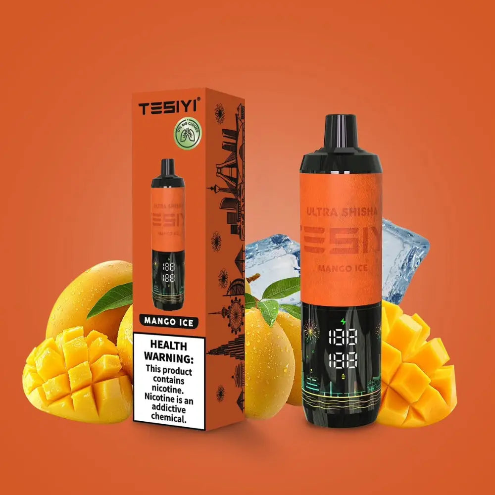 Tesiyi Ultra Shisha 35000 Puffs Disposable Vape - Mango Ice - Disposable Vape - Vapes Uae