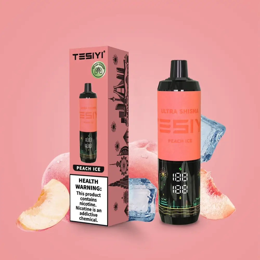 Tesiyi Ultra Shisha 35000 Puffs Disposable Vape - Peach Ice - Disposable Vape - Vapes Uae