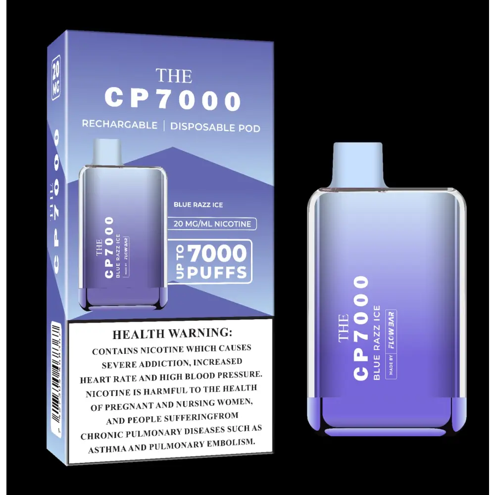 The Cp7000 Disposable Pod - Blue Razz Ice - Disposable Vape - Vapes Uae