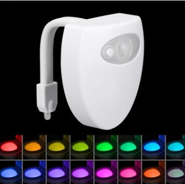 Toilet induction led night light - 16colors - toys > bath toys