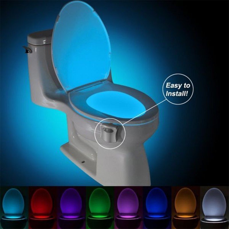 Toilet induction led night light - 8colors - toys > bath toys - vapes uae