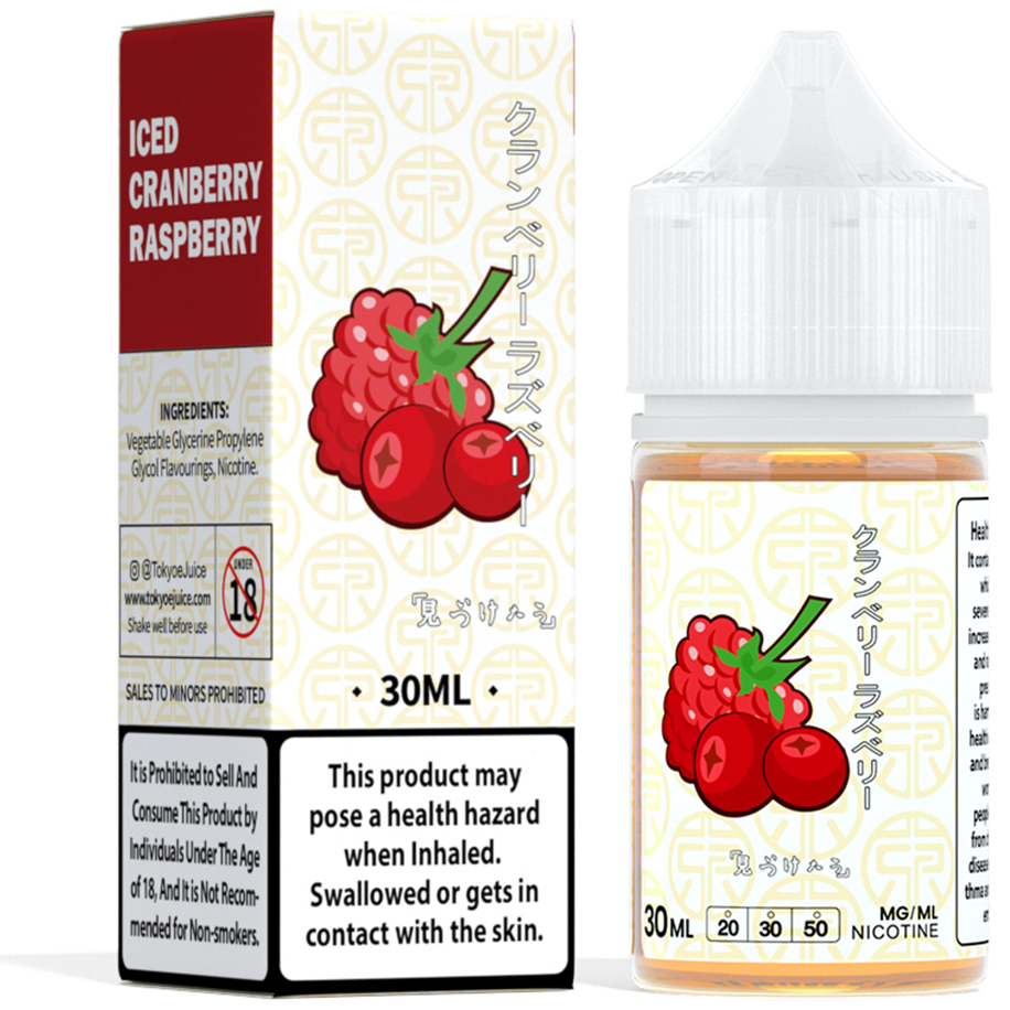 Tokyo classic series 30ml - iced cranberry raspberry / 50mg (5% ) - e-liquid - vapes uae