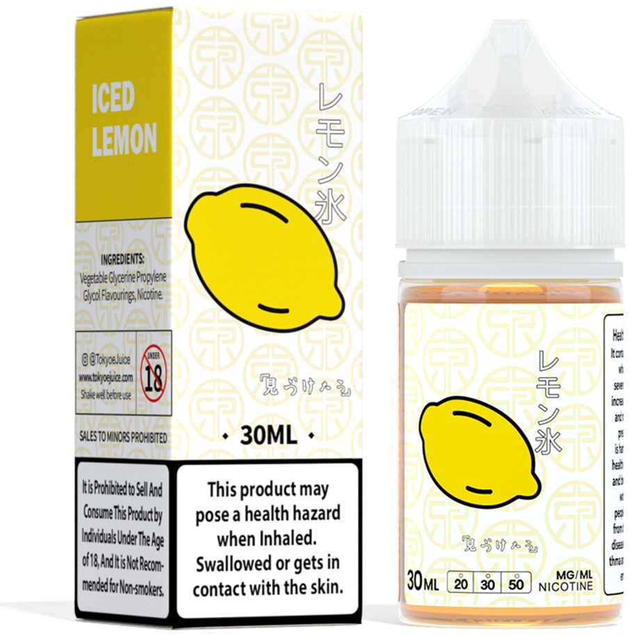 Tokyo classic series 30ml - iced lemon / 50mg (5% ) - e-liquid - vapes uae