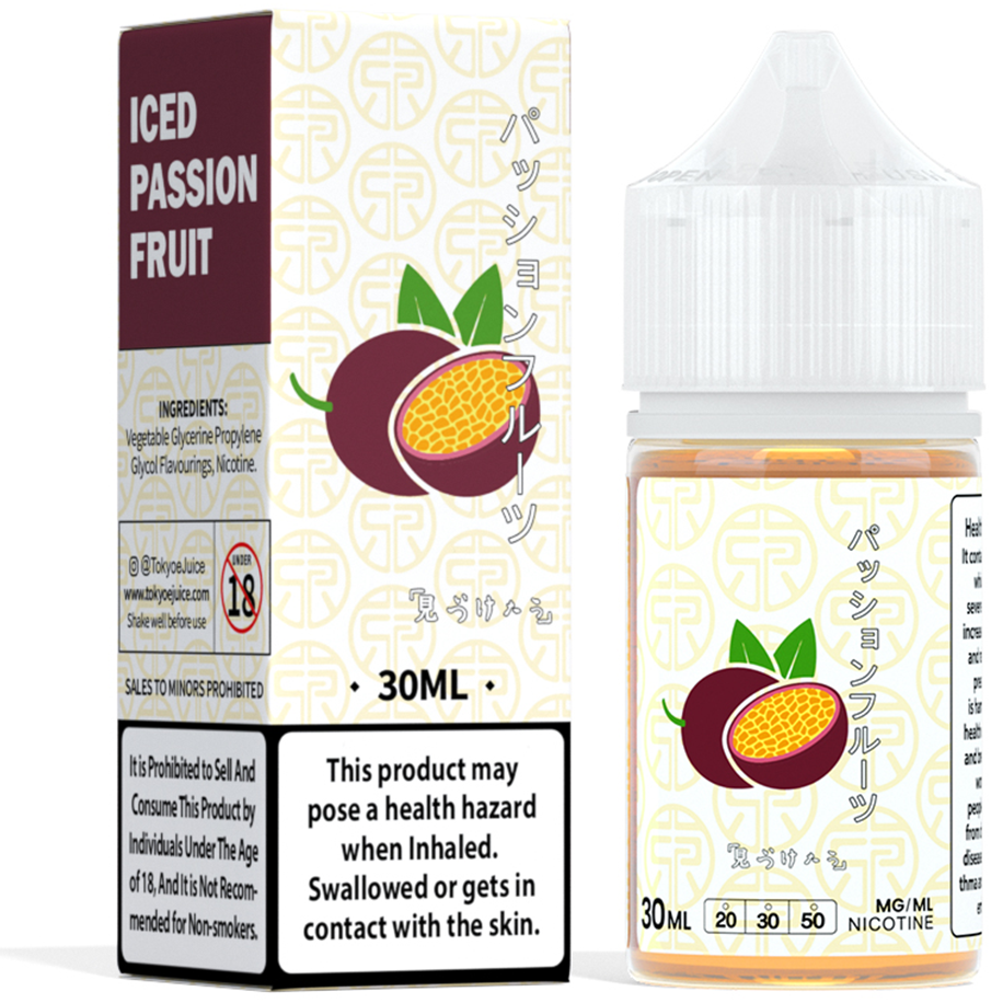 Tokyo classic series 30ml - iced passion fruit / 50mg (5% ) - e-liquid - vapes uae