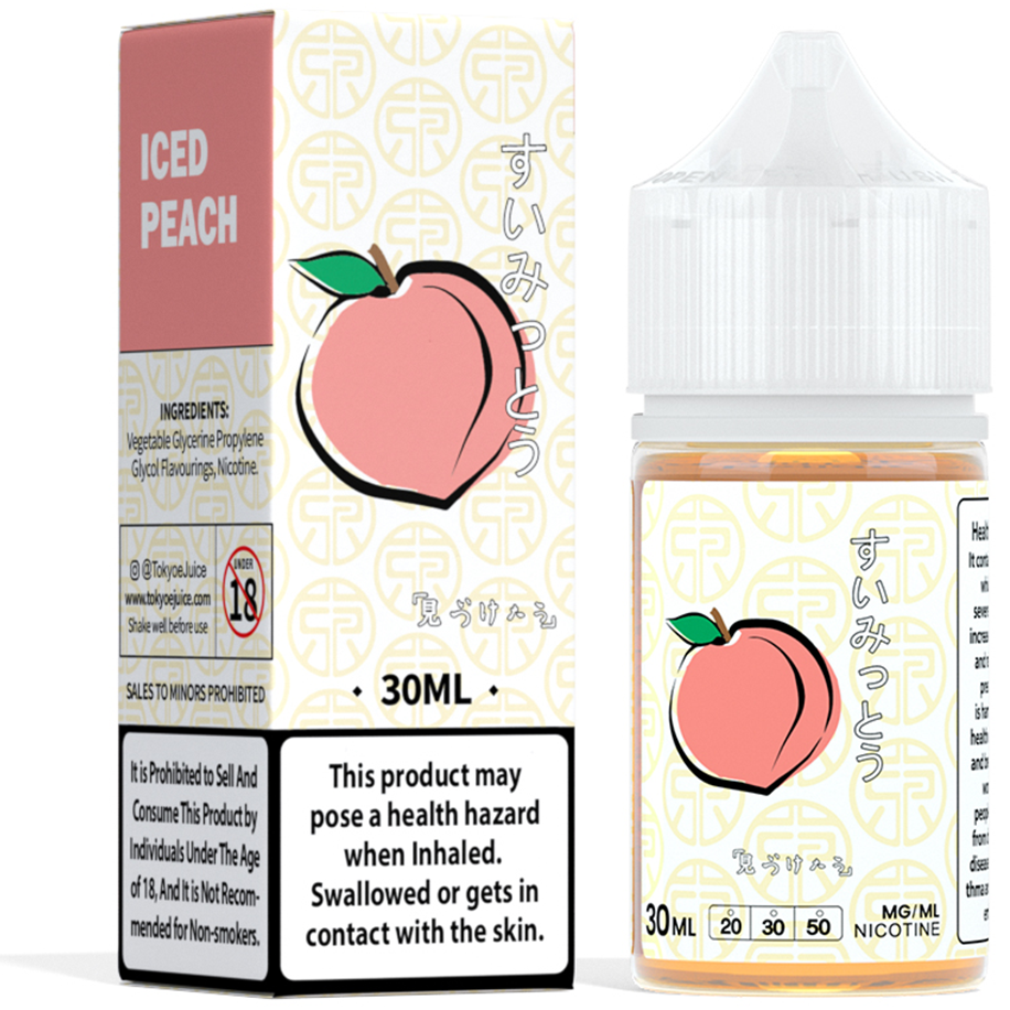 Tokyo classic series 30ml - iced peach / 50mg (5% ) - e-liquid - vapes uae