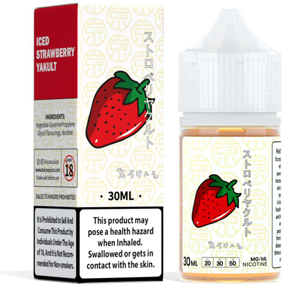 Tokyo classic series 30ml - iced strawberry yakult / 50mg (5% ) - e-liquid - vapes uae