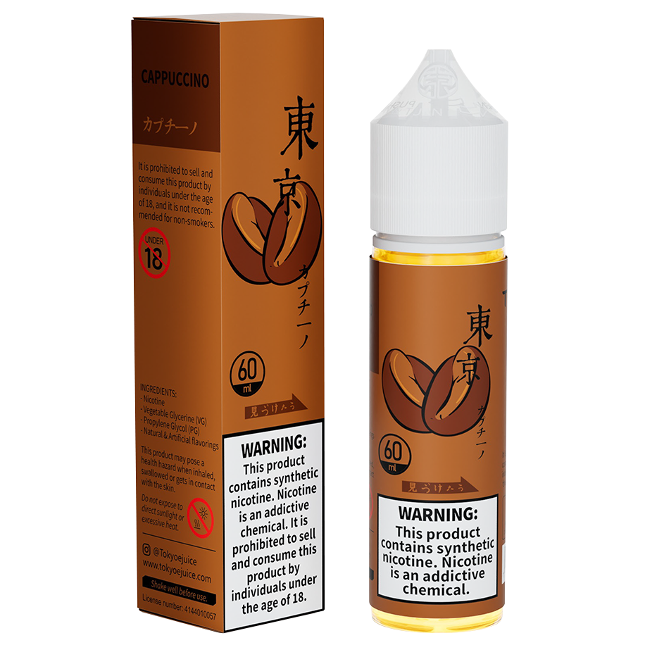 Tokyo classic series 60ml - cappuccino / 50mg (5% ) - e-liquid - vapes uae