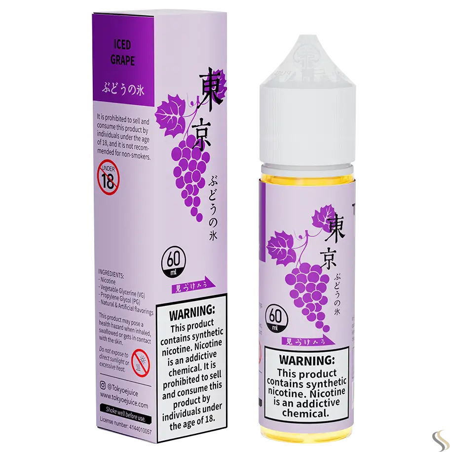 Tokyo Classic Series 60ml - Iced Grape / 50mg (5% ) - E-liquid - Vapes Uae