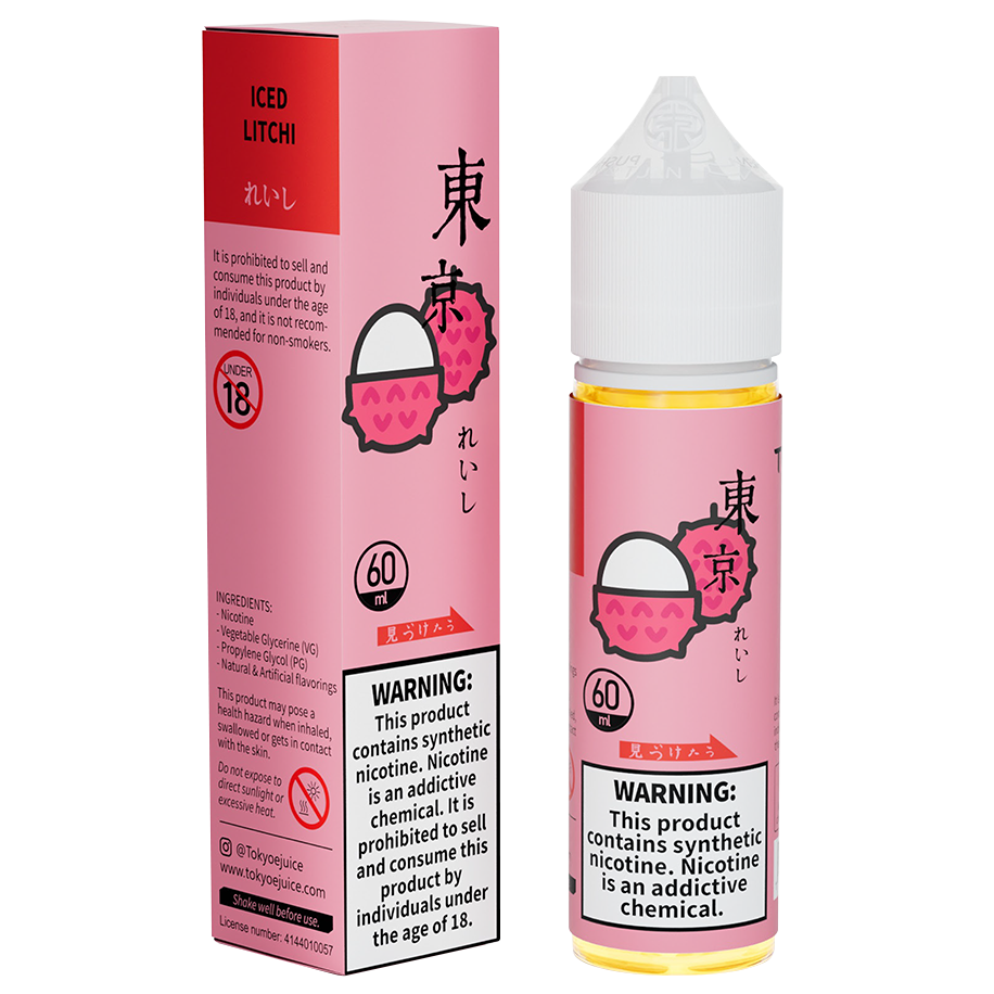 Tokyo classic series 60ml - iced litchi / 50mg (5% ) - e-liquid - vapes uae