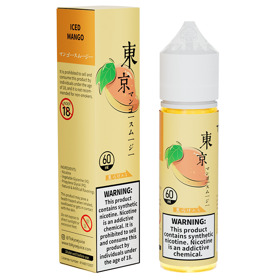 Tokyo classic series 60ml - iced mango / 50mg (5% ) - e-liquid - vapes uae