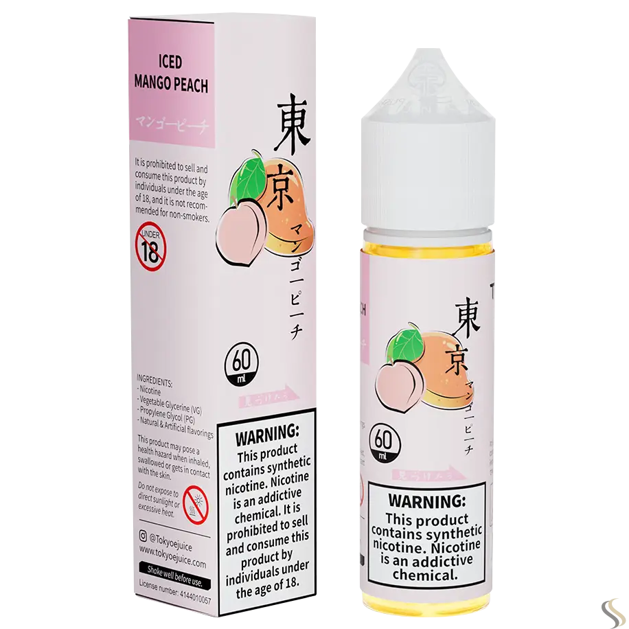 Tokyo Classic Series 60ml - Iced Mango Peach / 50mg (5% ) - E-liquid - Vapes Uae