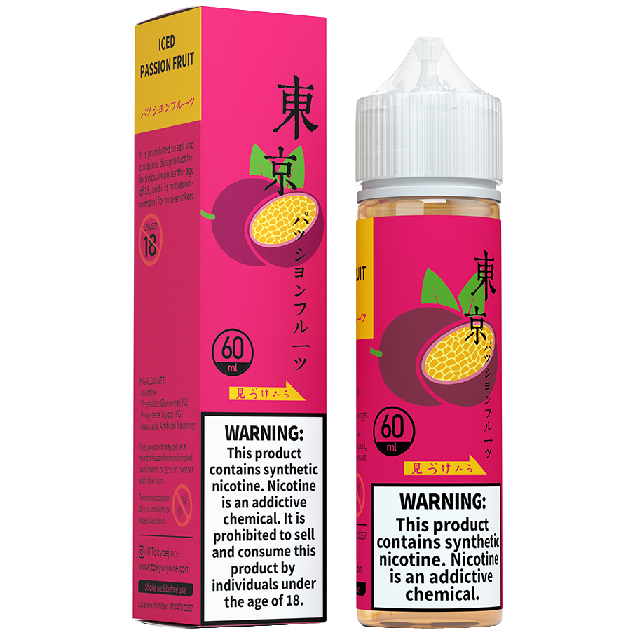 Tokyo classic series 60ml - iced passion fruit / 50mg (5% ) - e-liquid - vapes uae