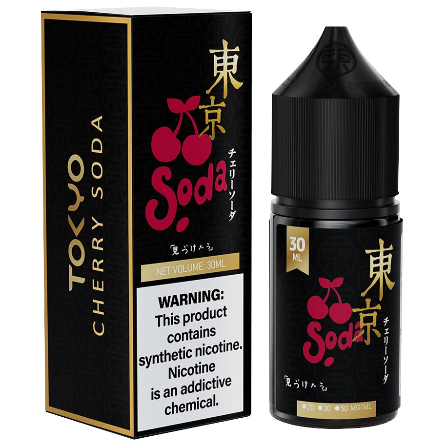 Tokyo golden series 30ml - cherry soda / 50mg (5% ) - e-liquid - vapes uae