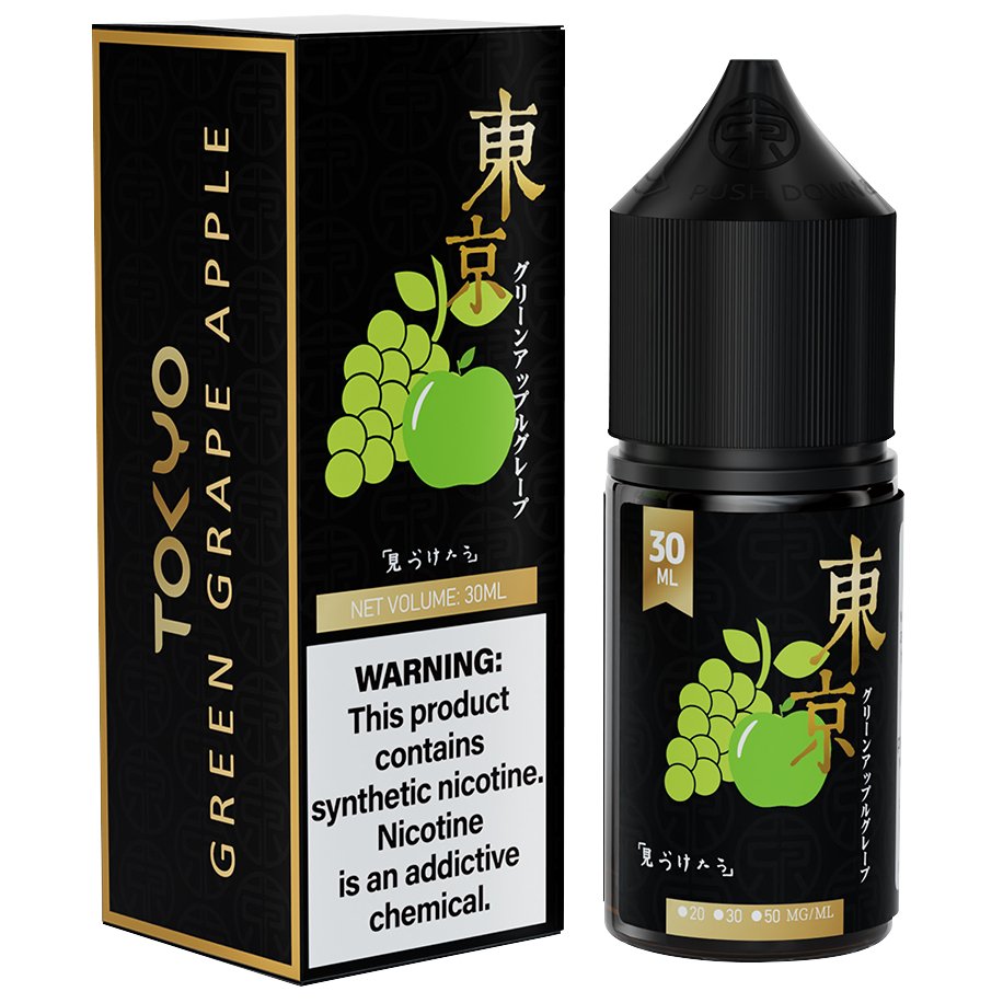 Tokyo golden series 30ml - green grape apple / 50mg (5% ) - e-liquid - vapes uae