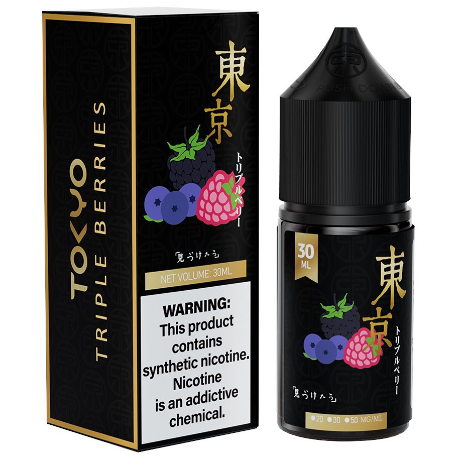 Tokyo golden series 30ml - triple berries / 50mg (5% ) - e-liquid - vapes uae