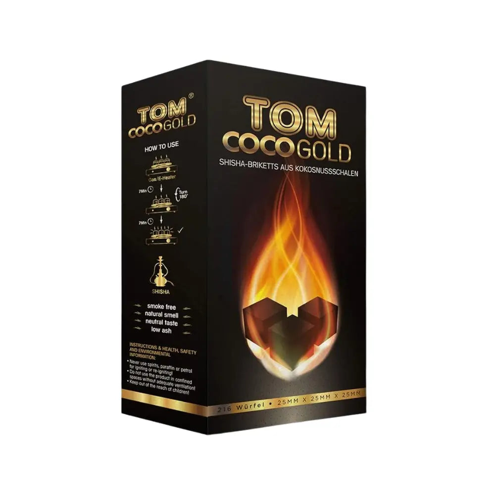 Tom Coco Gold Coconut Charcoal - 1kg - 72pcs - Smoking Accessories - Vapes Uae
